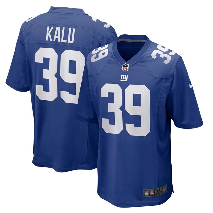 Joshua Kalu New York Giants Game Player Jersey - Royal Nfl