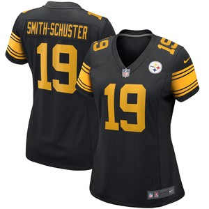 Juju Smith-schuster Pittsburgh Steelers Womens Alternate Game Player Jersey - Black Nfl