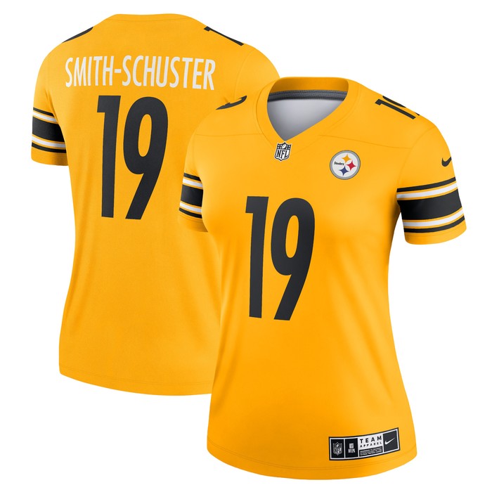 Juju Smith-schuster Pittsburgh Steelers Womens Inverted Legend Jersey - Gold Nfl