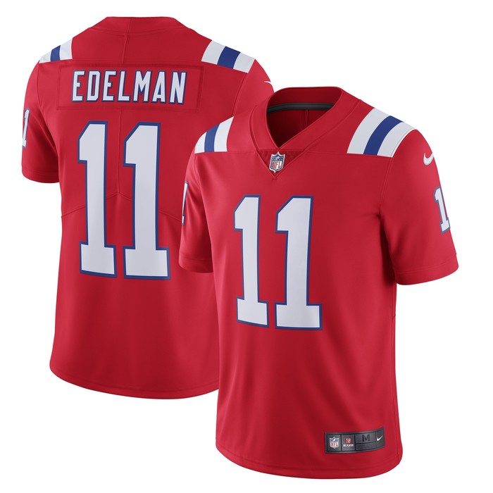 Julian Edelman New England Patriots Alternate Vapor Limited Jersey - Red Nfl