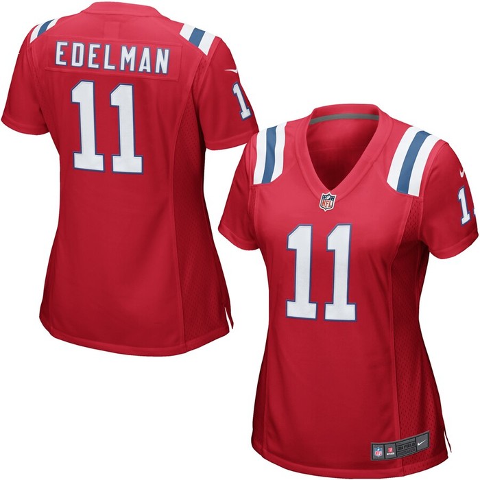 Julian Edelman New England Patriots Nike Womens Game Jersey - Red