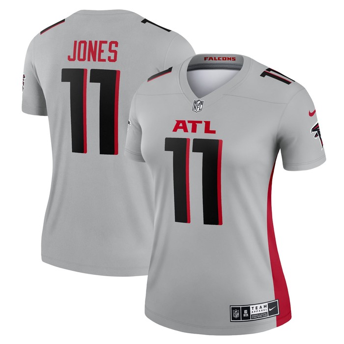 Julio Jones Atlanta Falcons Womens Inverted Legend Jersey - Silver Nfl