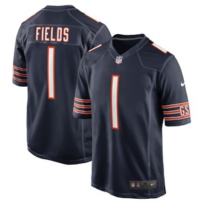 Justin Fields Chicago Bears Player Game Jersey Navy Nfl