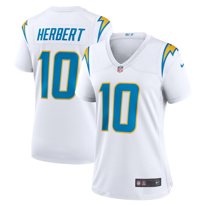 Justin Herbert Los Angeles Chargers Womens Game Jersey - White Nfl