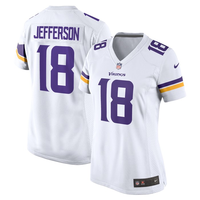 Justin Jefferson Minnesota Vikings Womens Game Jersey - White Nfl