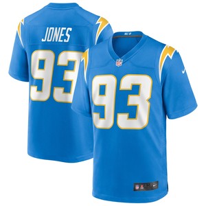 Justin Jones Los Angeles Chargers Game Jersey - Powder Blue Nfl