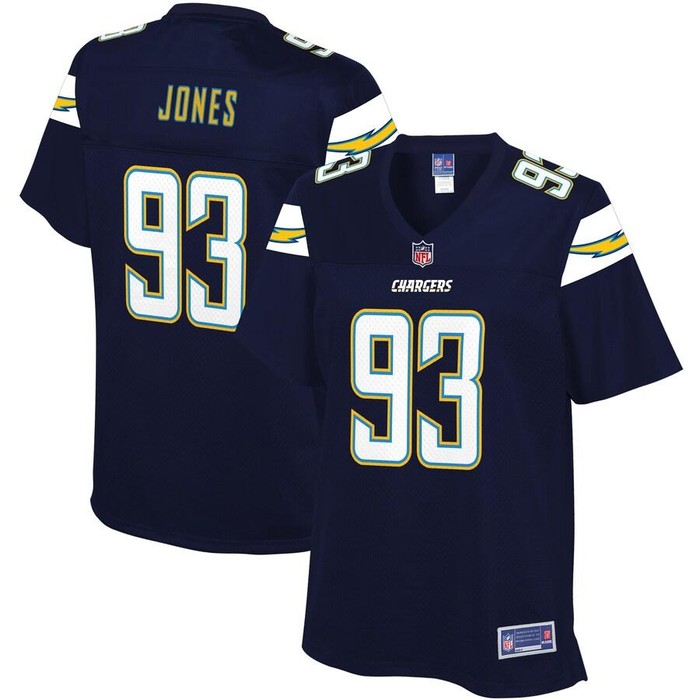 Justin Jones Los Angeles Chargers Nfl Pro Line Womens Team Player Jersey - Navy