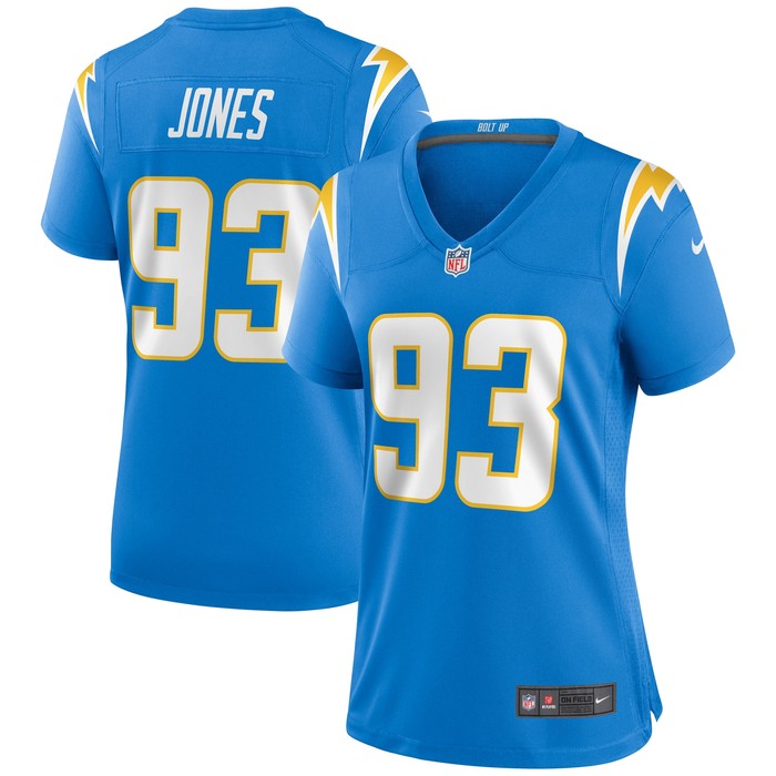 Justin Jones Los Angeles Chargers Womens Game Jersey - Powder Blue Nfl