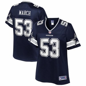 Justin March Dallas Cowboys Nfl Pro Line Womens Player Jersey - Navy