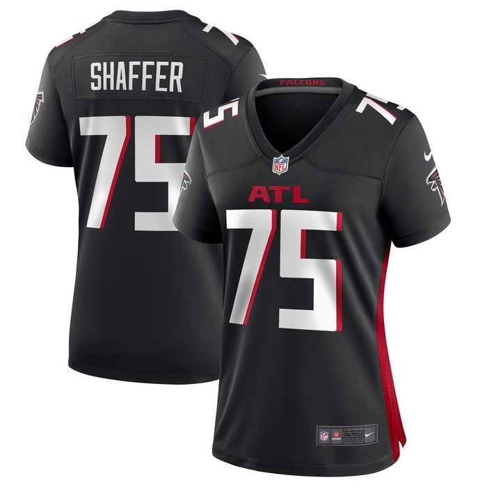 Justin Shaffer Atlanta Falcons Womens Player Game Jersey - Black Nfl