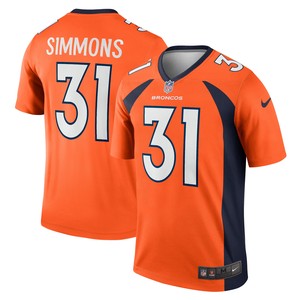 Justin Simmons Denver Broncos Legend Jersey - Orange Nfl