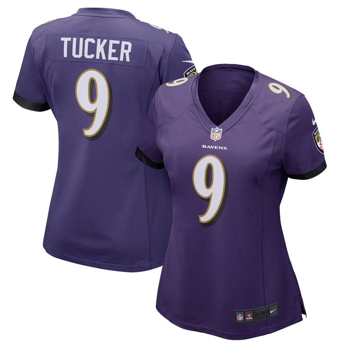 Justin Tucker Baltimore Ravens Nike Womens Game Jersey - Purple