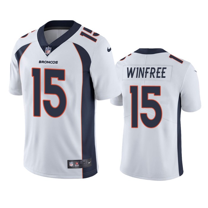 Juwann Winfree Denver Broncos White Vapor Limited Jersey