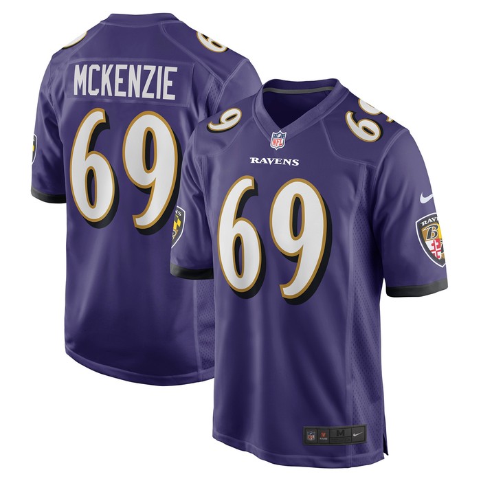 Kahlil Mckenzie Baltimore Ravens Game Jersey - Purple Nfl