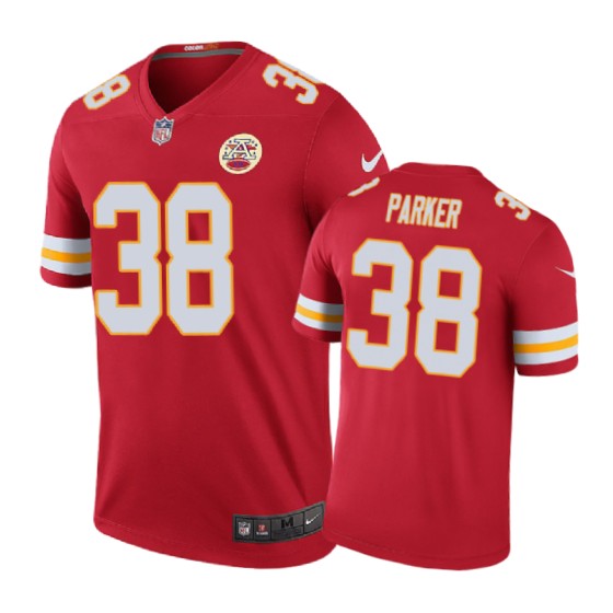 Kansas City Chiefs #38 Ron Parker Nike Color Rush Red Jersey - Cocomos