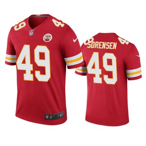 Kansas City Chiefs #49 Daniel Sorensen Nike Color Rush Red Jersey