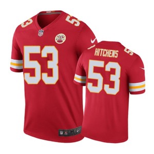 Kansas City Chiefs #53 Anthony Hitchens Nike Color Rush Red Jersey - Cocomos