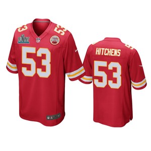 Kansas City Chiefs Anthony Hitchens Red Super Bowl Liv Game Jersey - Cocomos