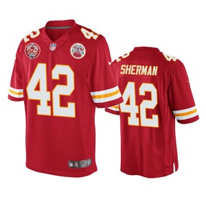 Kansas City Chiefs Anthony Sherman Red 60th Anniversary Game Jersey