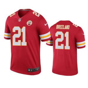 Kansas City Chiefs Bashaud Breeland Red Color Rush Legend Jersey