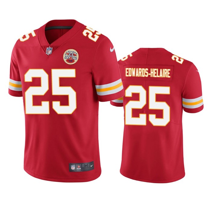 Kansas City Chiefs Clyde Edwards-helaire Red 2020 Nfl Draft Vapor Limited Jersey