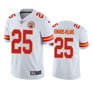 Kansas City Chiefs Clyde Edwards-helaire White 2020 Nfl Draft Vapor Limited Jersey