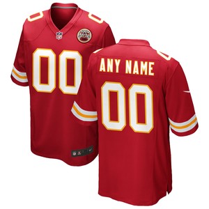 Kansas City Chiefs Custom Game Jersey Red Custom Jerseys Nfl