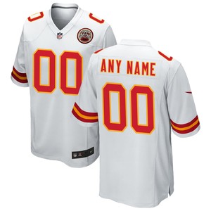 Kansas City Chiefs Custom Game Jersey White Custom Jerseys Nfl