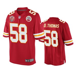 Kansas City Chiefs Derrick Thomas Red 60th Anniversary Game Jersey