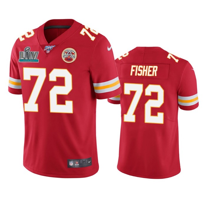 Kansas City Chiefs Eric Fisher Red Super Bowl Liv Vapor Limited Jersey