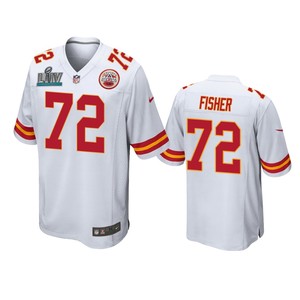 Kansas City Chiefs Eric Fisher White Super Bowl Liv Game Jersey