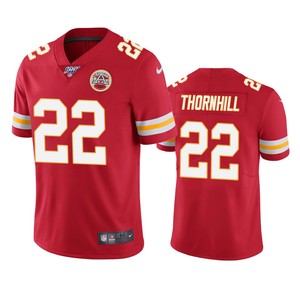 Kansas City Chiefs Juan Thornhill Red 100th Season Vapor Limited Jersey