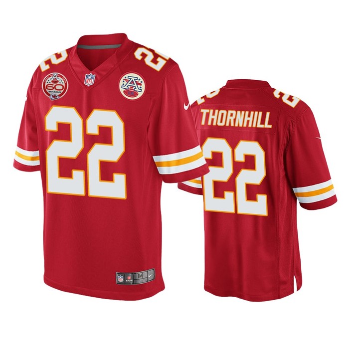 Kansas City Chiefs Juan Thornhill Red 60th Anniversary Game Jersey