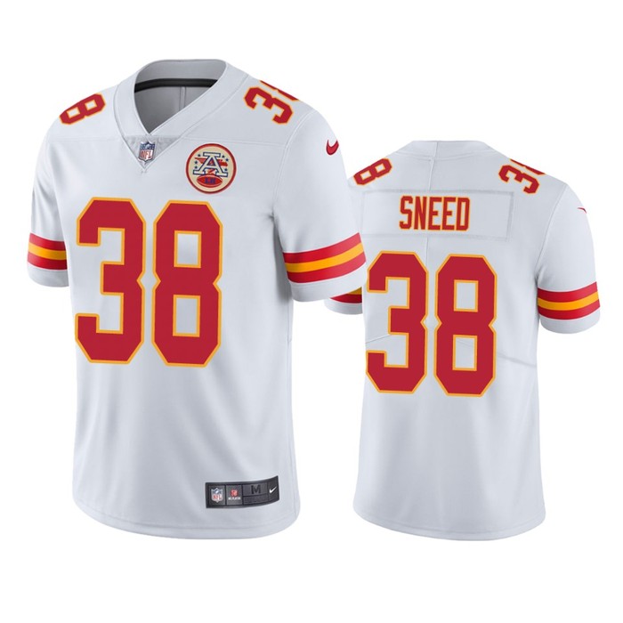 Kansas City Chiefs Ljarius Sneed White Vapor Untouchable Limited Jersey - Cocomos