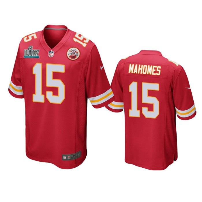 Kansas City Chiefs Patrick Mahomes Red Super Bowl Liv Game Jersey - Cocomos