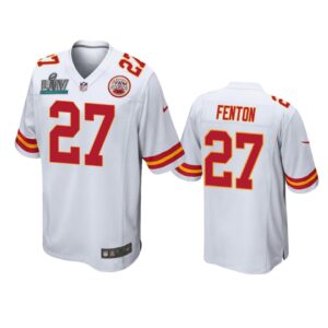 Kansas City Chiefs Rashad Fenton White Super Bowl Liv Game Jersey - Cocomos