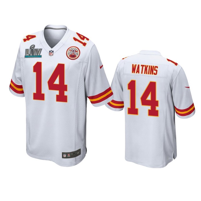 Kansas City Chiefs Sammy Watkins White Super Bowl Liv Game Jersey