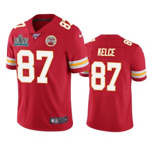 Kansas City Chiefs Travis Kelce Red Super Bowl Liv Vapor Limited Jersey