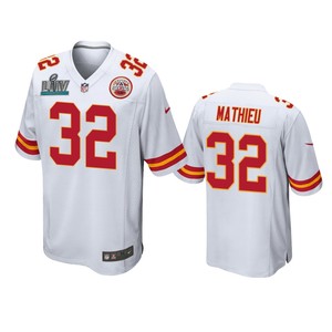 Kansas City Chiefs Tyrann Mathieu White Super Bowl Liv Game Jersey