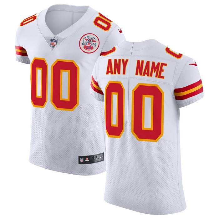 Kansas City Chiefs Vapor Untouchable Elite Custom Jersey White Custom Jerseys Nfl