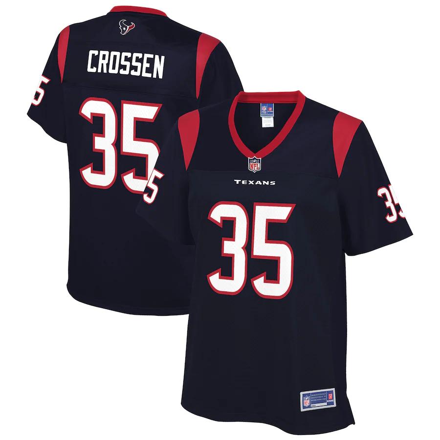 Keion Crossen Houston Texans Nfl Pro Line Womens Player Jersey - Navy - Cocomos