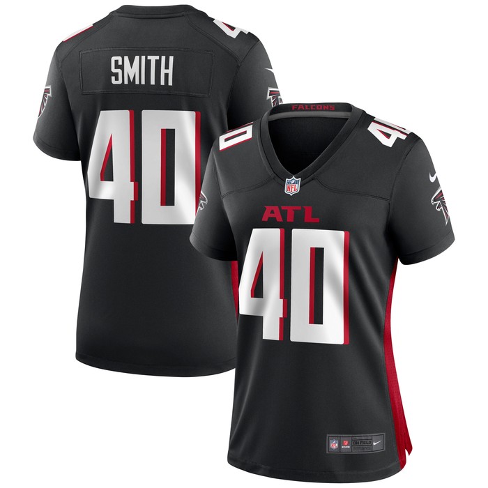 Keith Smith Atlanta Falcons Womens Game Jersey - Black Nfl