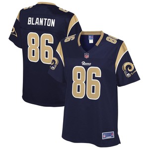 Kendall Blanton Los Angeles Rams Nfl Pro Line Womens Team Player Jersey - Navy