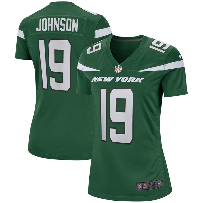 Keyshawn Johnson New York Jets Womens Game Retired Player Jersey - Gotham Green Nfl