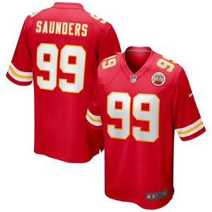 Khalen Saunders Kansas City Chiefs Game Jersey - Red Nfl