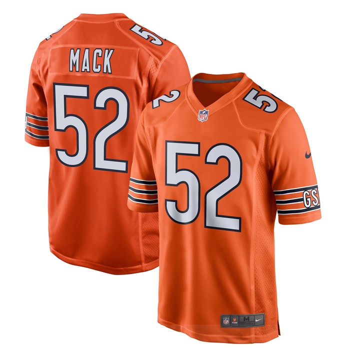 Khalil Mack Chicago Bears Game Jersey - Orange Nfl