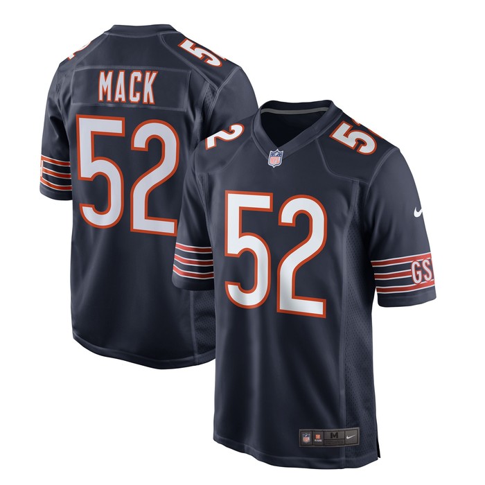 Khalil Mack Chicago Bears Game Player Jersey Navy Nfl