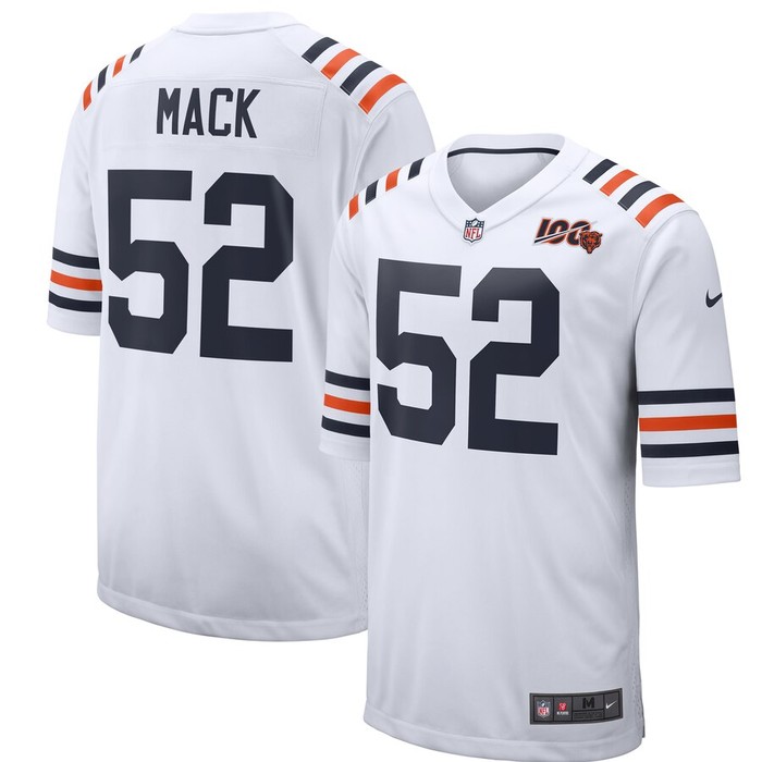 Khalil Mack Chicago Bears Nike 2019 100th Season Alternate Classic Player Game Jersey - White