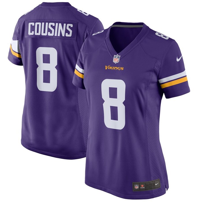 Kirk Cousins Minnesota Vikings Nike Womens Game Jersey - Purple