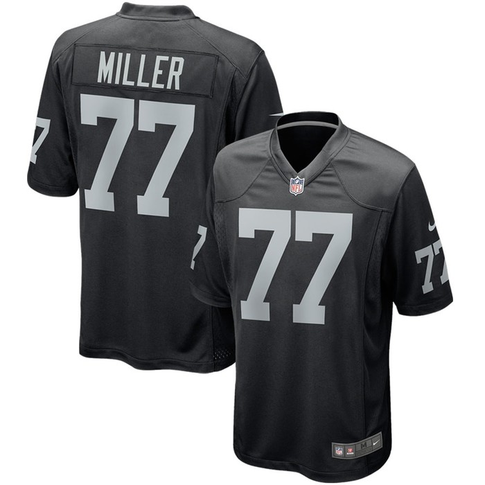 Kolton Miller Las Vegas Raiders Game Player Jersey - Black Nfl